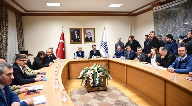 Bakan Soylu ve Kurum, Malatya’da Toplantı Yaptı