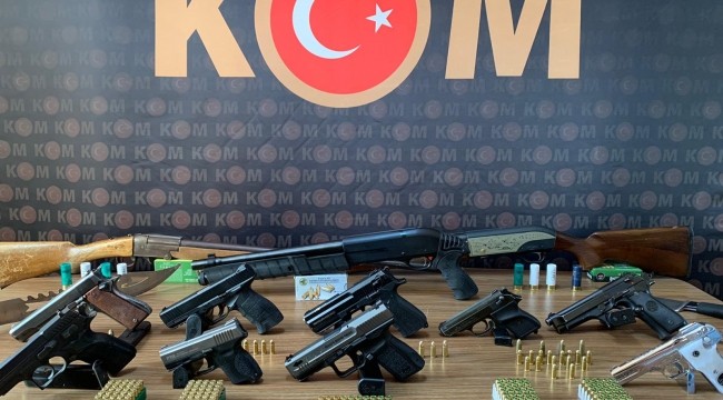 Malatya’da 9 Ruhsatsız Tabanca Ele Geçirildi