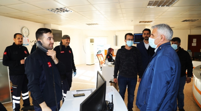 Sağlık Çalışanlarına Moral Ziyaretinde Bulundu