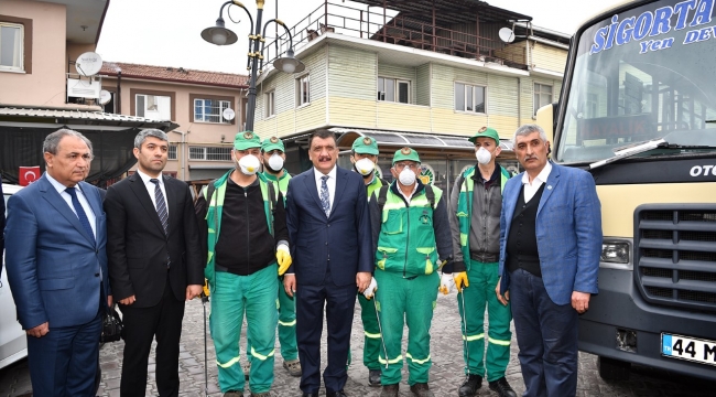 Toplu Taşıma Araçları Dezenfekte Ediliyor