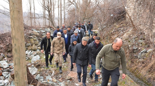 Vali Baruş, Pütürge'de İncelemelerde Bulundu