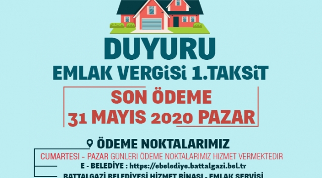 Battalgazi Belediyesi’nde Vezneler Hafta Sonu Açık Olacak