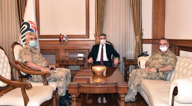 Tümgeneral Koç, Vali Baruş’u Ziyaret Etti