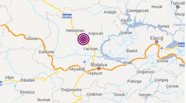 Yazıhan’da 3.9 Şiddetinde Deprem Oldu