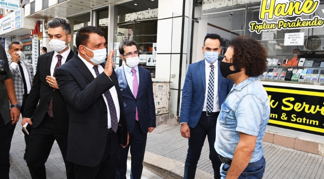 Başkan Gürkan, Esnaf Ziyaretinde Bulundu