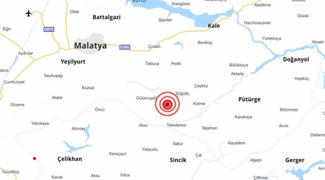 Malatya'da 4.9 Büyüklüğünde Deprem Oldu