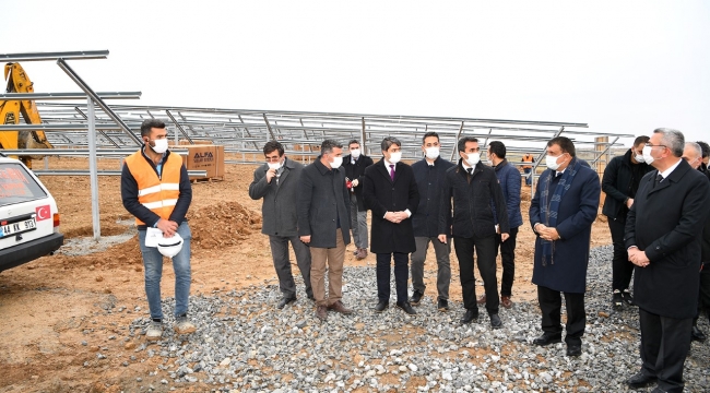 Güneş Enerji Santrali Çalışmaları Devam Ediyor