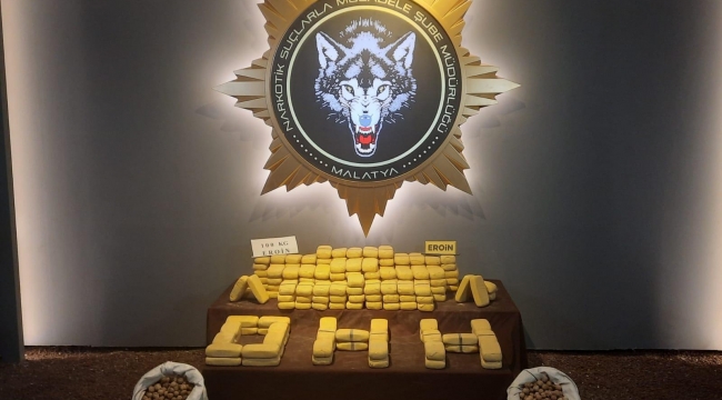 Malatya’da 100 Kilo 250 Gram Eroin Ele Geçirildi