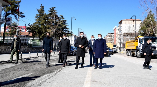 İstasyon Caddesi'ndeki Çalışmaları  İncelediler