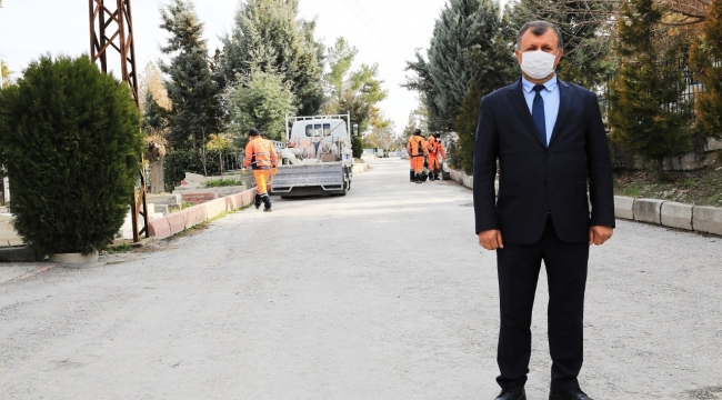 Battalgazi’deki Mezarlıkların Bakımı Başladı