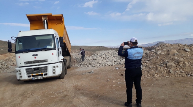 Hafriyat Taşıyan Araçlar Denetleniyor