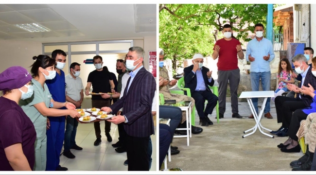 Vali Aydın Baruş, Sağlık Çalışanlarının ve Şehit Ailelerinin Bayramını Kutladı