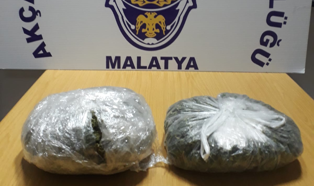 Akçadağ’da 1,5 Kilo Esrar Ele Geçirildi