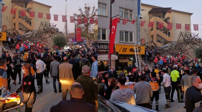Malatya'da 2 Katlı Bina Çöktü, Yaralılar Var