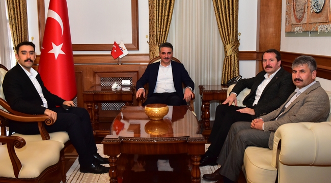 Memur-Sen Genel Başkanı Ali Yalçın Vali Baruş’u Ziyaret Etti