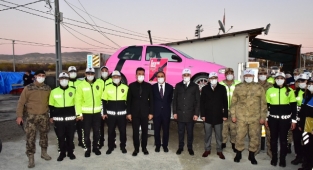 Vali Baruş, Emniyet Kemeri Uygulamasına Katıldı