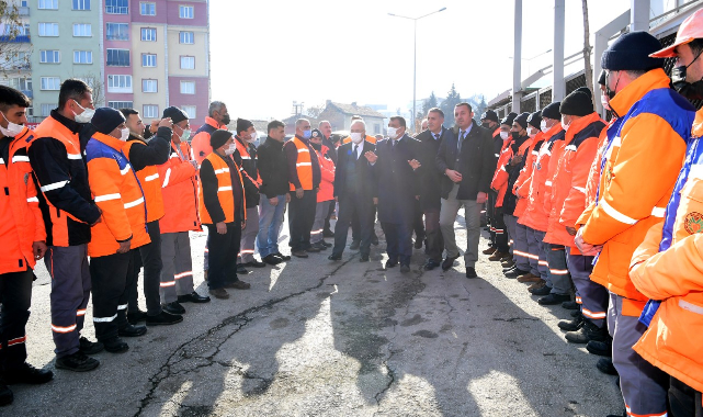 Gürkan, Temizlik Personelleriyle Bir Araya Geldi
