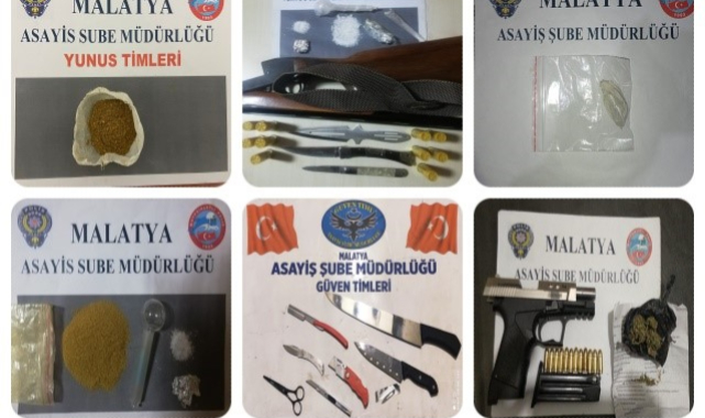 Polis, Malatya’nın Huzur ve Güvenliği İçin Çalışıyor