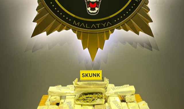 Malatya’da 4 Kilo 350 Gr Skunk Ele Geçirildi