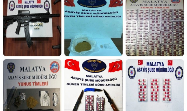 Malatya’da Son Bir Haftada Aranan 62 Kişi Yakalandı