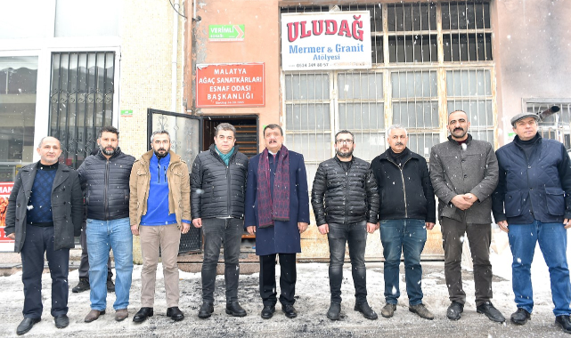 Başkan Gürkan, Ağaç Sanatkârları Odasını Ziyaret Etti