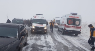 Kubbe Dağında Meydana Gelen Kazada 9 Kişi Yaralandı