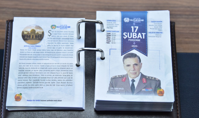 Malatya’ya Özel 2022 Takvimi Bastırıldı