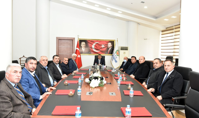 Başkan Gürkan, Ziraat Odası Başkanlarını Kabul Etti