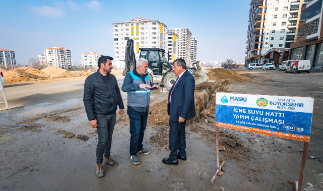 Malatya Genelinde İçme Suyu Altyapı Çalışmaları Devam Ediyor