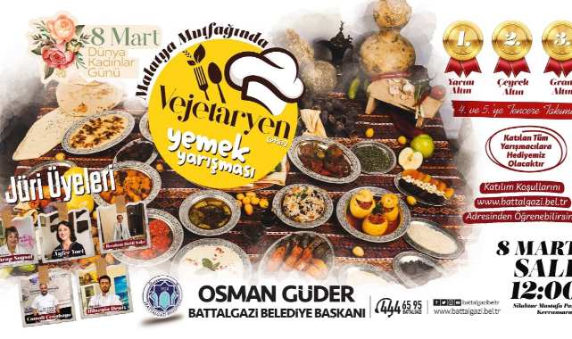 Malatya’nın Vejetaryen Mutfağı Battalgazi’de Yarışacak