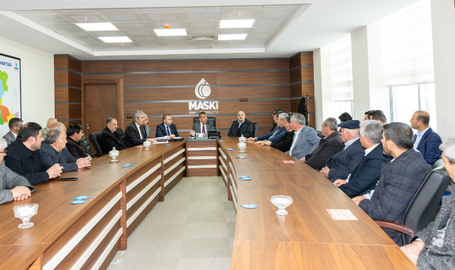 MASKİ Genel Müdürü Mert, Muhtarlarla Toplantı Yaptı