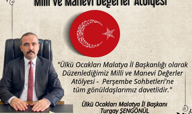 Milli ve Manevi değerler, ‘Perşembe Sohbetleri’nde Konuşulacak