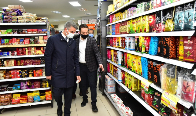 Vali Baruş, Zincir ve Yerel Marketleri Denetledi