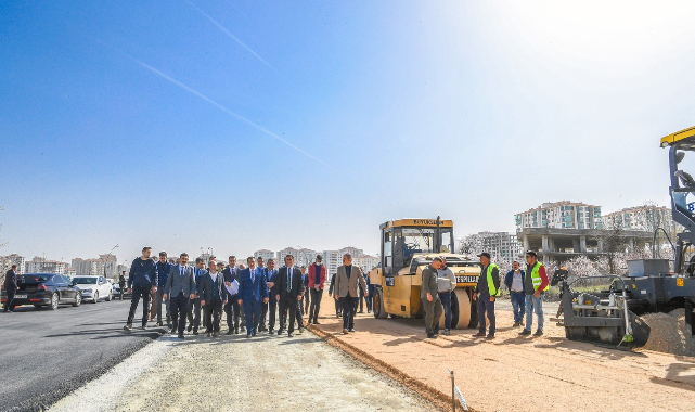 Başkan Gürkan, 35 Metrelik Yolda İncelemede Bulundu