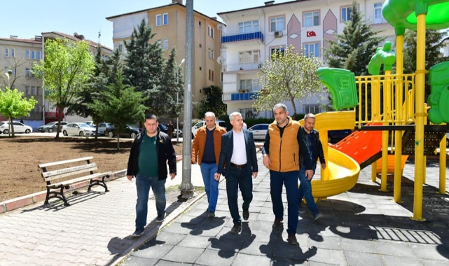 Çınar, Çukurdere Çocuk Parkındaki Çalışmaları İnceledi