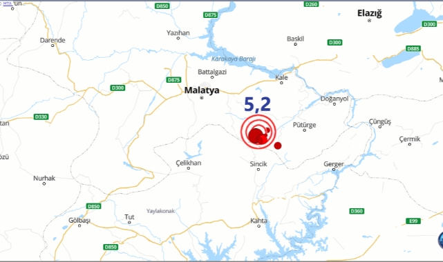 Malatya’da 5.2’lik Deprem Korkuttu