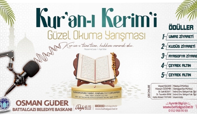 Umre Ödüllü Kur’an-ı Kerim Okuma Yarışması Yapılacak