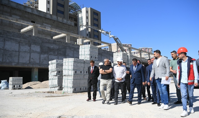 Başkan Gürkan, YİMPAŞ Binasında İncelemelerde Bulundu