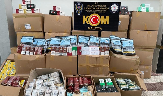 Malatya Polisi Gümrük Kaçağı Ürün Ele Geçirdi