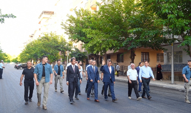 Vali Şahin ve Başkan Gürkan, İpek Caddesi’nde İncelemelerde Bulundu