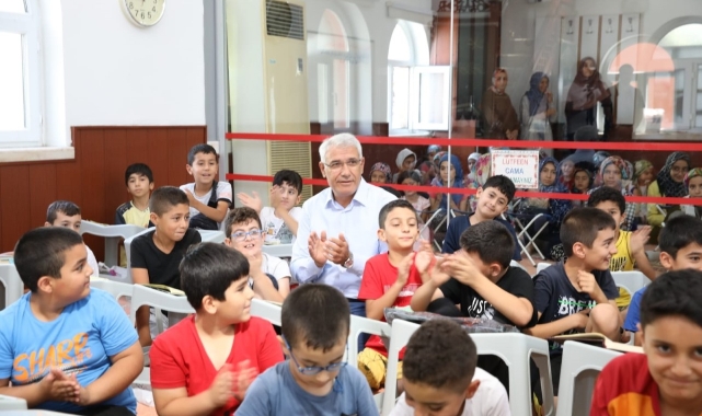 Başkan Güder, Yaz Kur'an Kursu Öğrencilerini Ziyaret Etti