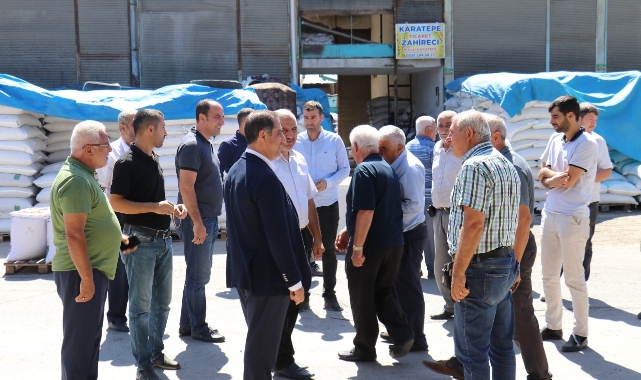 MTSO Başkan Adayı Baştürk, Buğday Pazarı Esnafını Gezdi