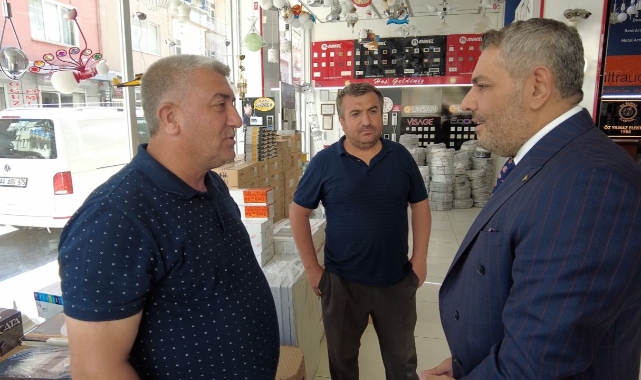 Sadıkoğlu, Akpınar Esnafını Ziyaret Etti