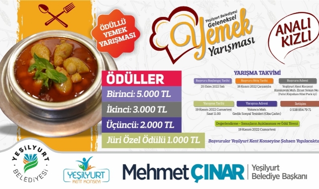 ‘Analı-Kızlı’ Temalı Ödüllü Geleneksel Yemek Yarışması Düzenliyor