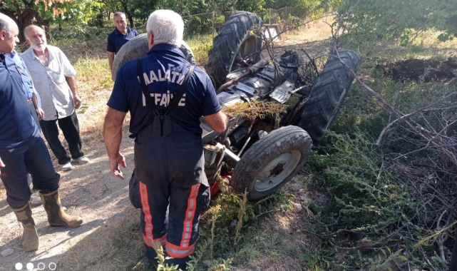 Battalgazi’de Traktörün Devrilmesi Sonucu 1 Kişi Yaralandı