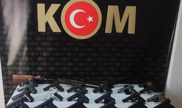 Malatya’da 34 Adet Tabanca Ele Geçirildi