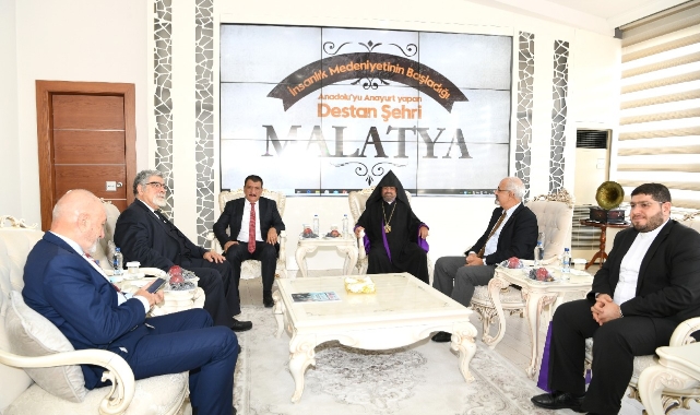Türkiye Ermenileri Patriği Maşalyan, Başkan Gürkan’ı Ziyaret Etti