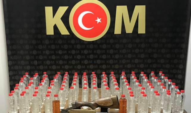 Malatya’da 72 Litre El Yapımı Sahte Alkollü İçki Ele Geçirdi