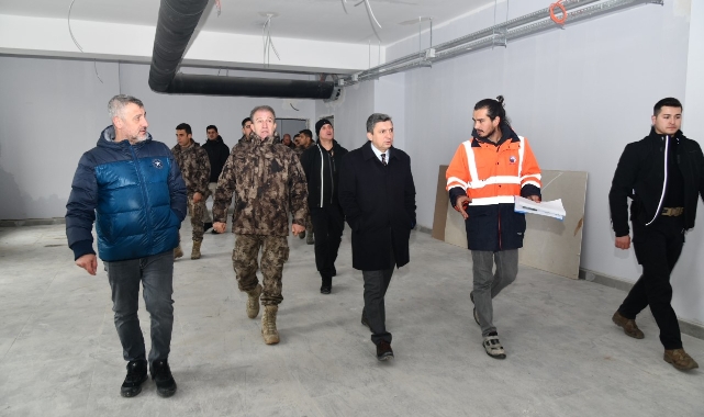 Vali Şahin Özel Harekat Bölge Müdürlüğü İnşaat Alanında İncelemelerde Bulundu