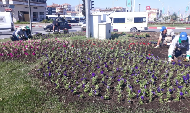 Büyükşehir Belediyesi Parkları ve Refüjleri Yeniliyor